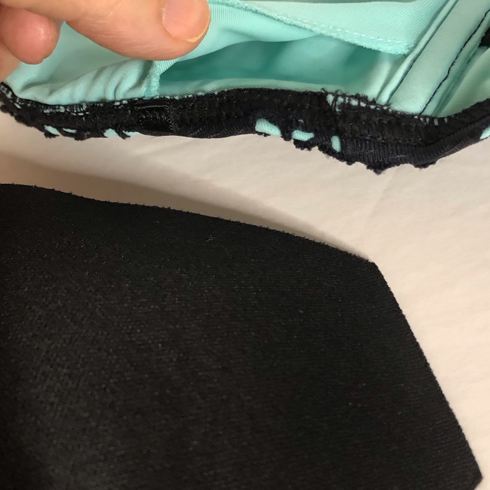Black Lace Strapless Bikini – Blue Lining, Two-Piece (S/M) - Picture 12 of 12